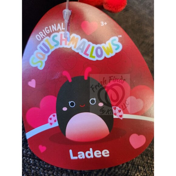 Squishmallows Ladee the Ladybug with Heart Wings 5 Inch - Picture 2 of 3